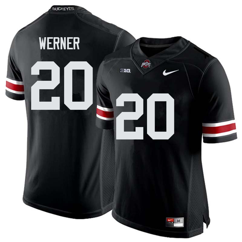 Ohio State Buckeyes #20 Pete Werner College Football Jerseys Sale-Black